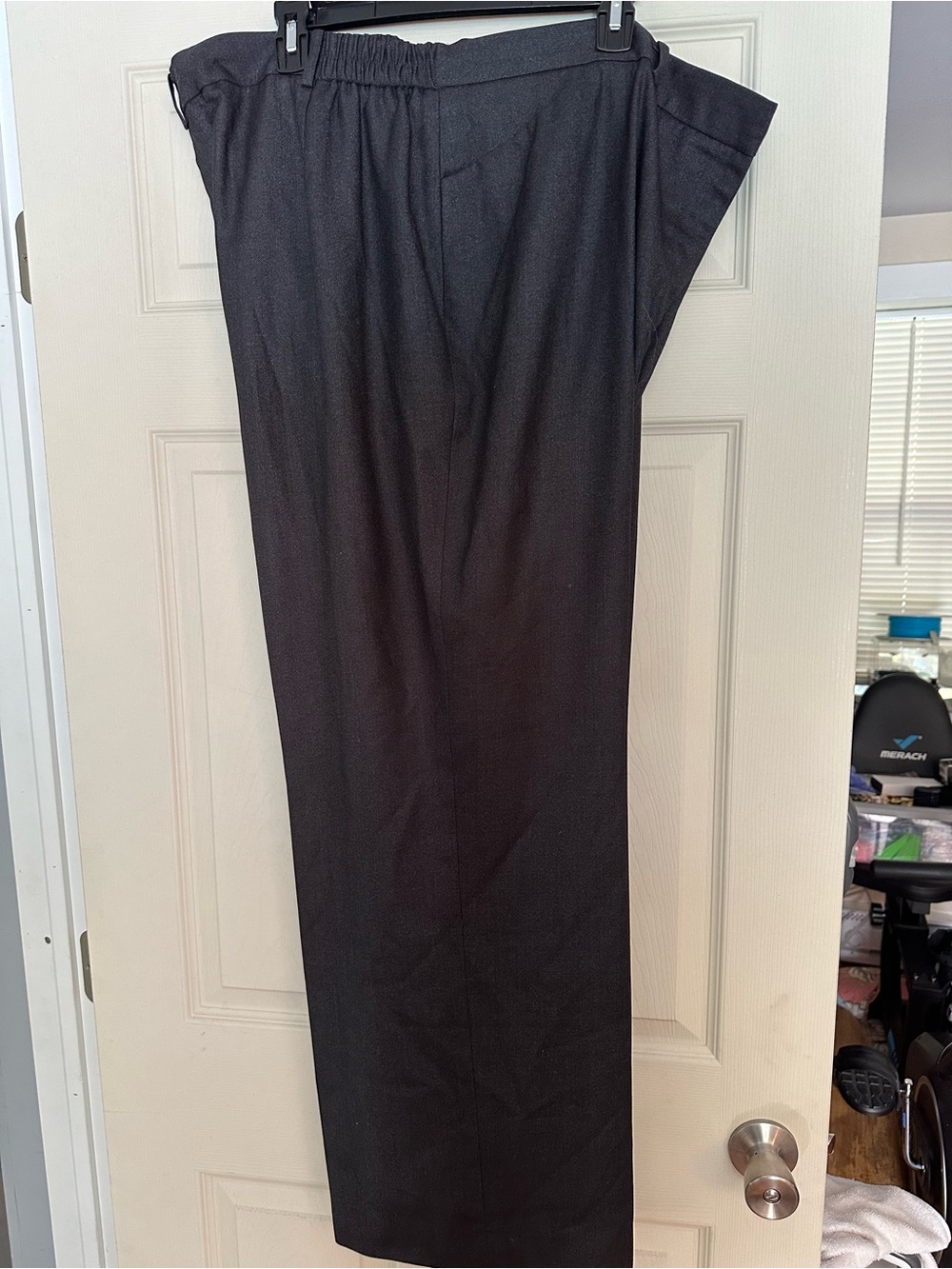 Anne Klein Women’s Black Lined Dress Pants with Elastic Waist